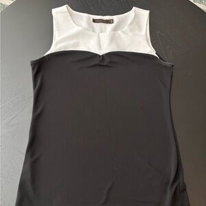The Limited Black and White Sleeveless Blouse